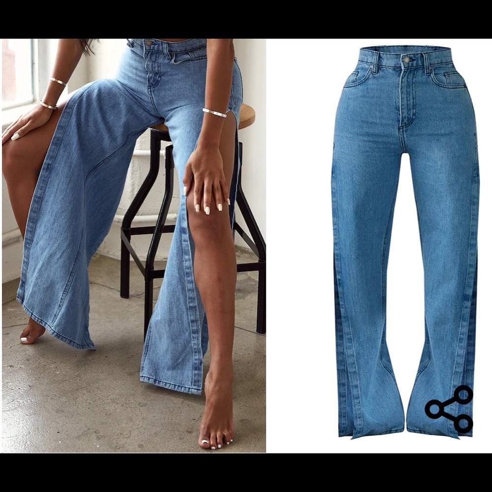 Split Detail Jeans - image 2